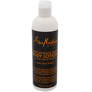 African Black Soap Body Lotion with Oats, Aloe & Vitamin E (13 Fluid Ounces)