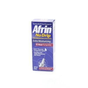 Afrin No Drip 12 Hour Pump Mist, Extra Moisturizing - 0.5 fl oz