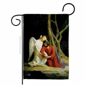 Agony in the Garden Inspirational Faith & Religious Garden Flag