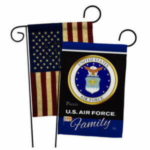 Air Force Proudly Family Americana Military Garden Flags Pack