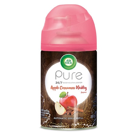 Air Wick Pure Freshmatic Refill Automatic Spray, Air Freshener Apple Cinnamon Medley - 5.89 oz