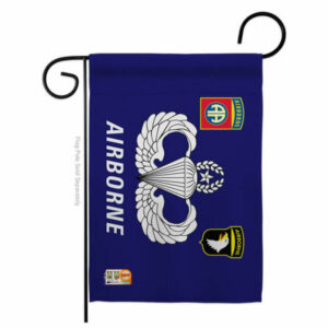 Airborne Americana Military Garden Flag