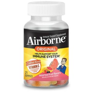 Airborne Assorted Fruit Gummies Immune Support - 21.0 ea