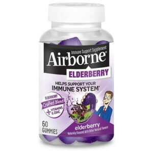 Airborne Elderberry Gummies Immune Support Supplement - 60.0 ea