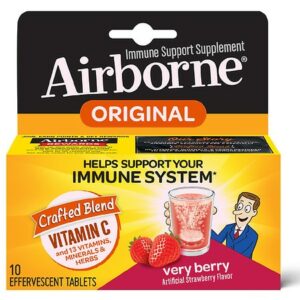 Airborne Vitamin C Immune Support Effervescent Tablets Very Berry - 10.0 ea