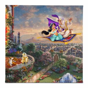 ''Aladdin'' Gallery Wrapped Canvas by Thomas Kinkade Studios Official shopDisney