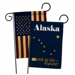 Alaska Americana States Garden Flags Pack