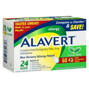 Alavert 24 Hour Allergy Relief Orally Disintegrating Tablets Fresh Mint - 60.0 ea