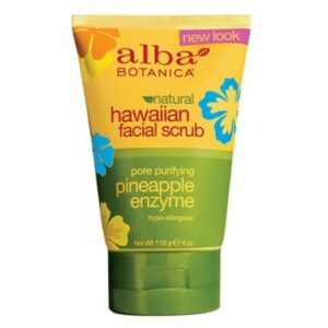 Alba Botanica Hawaiian Facial Scrub Pore Purifying Pineapple Enzyme - 4.0 oz