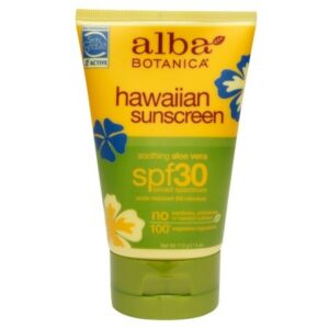 Alba Botanica Hawaiian Sunscreen, SPF 30 Soothing Aloe Vera - 4.0 oz