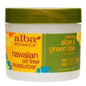 Alba Botanica Oil-Free Moisturizer Cream Refining Aloe & Green Tea - 3.0 oz