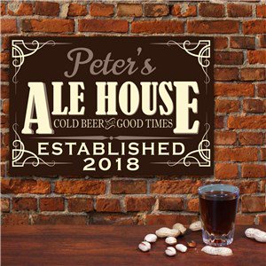 Ale House Personalized Wall Sign