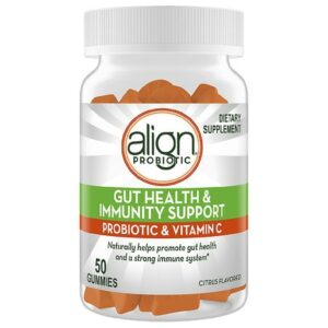 Align Gut Health and Immunity Support Prebiotics Probiotics Supplement Gummies Citrus - 50.0 ea