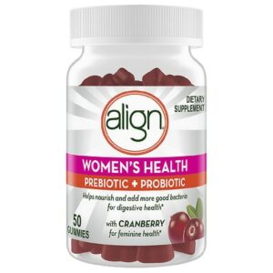 Align Women's Prebiotic + Probiotic Supplement Gummies Cranberry - 50.0 ea