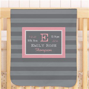 All About Baby Personalized Fleece Blanket