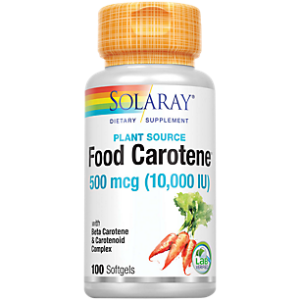 All Natural Food Carotene with 10,000 IU Vitamin A (100 Perle Capsules)