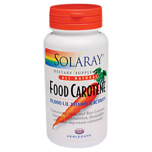 All Natural Food Carotene with 10,000 IU Vitamin A (200 Perle Capsules)