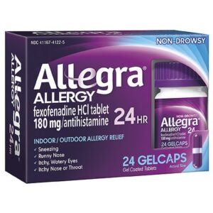 Allegra 24 Hour Allergy Relief 180mg Gelcaps - 24.0 ea