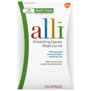 Alli Diet Weight Loss Supplement Pills, Orlistat - 120.0 ea