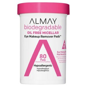 Almay Biodegradable Oil Free Micellar Eye Makeup Remover Pads - 80.0 ea