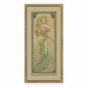 Alphonse Marie Mucha 'Four Seasons: Spring, 1900' Canvas Art