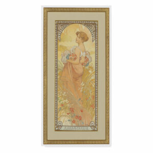 Alphonse Marie Mucha 'Four Seasons: Summer, 1900' Canvas Art