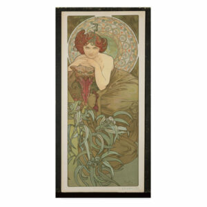 Alphonse Marie Mucha 'The Precious Stones: Emerald, 1900' Canvas Art