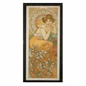 Alphonse Marie Mucha 'The Precious Stones: Topaz, 1900' Canvas Art