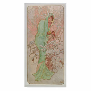 Alphonse Marie Mucha 'The Seasons: Winter, 1896' Canvas Art