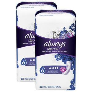 Always Discreet Incontinence Pads For Women - 33.0 ea x 2 pack