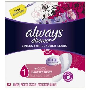 Always Discreet Lightest Liners - 52.0 ea