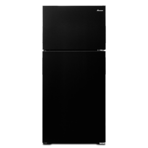 Amana ART104TFD 28 Inch Wide 14.3 Cu. Ft. Top Mount Refrigerator with Dairy Center Black Refrigeration Appliances Full Size Refrigerators Top Freezer