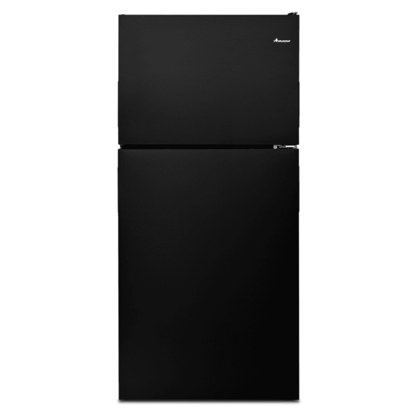 Amana ART308FFD 30 Inch Wide 18.2 Cu. Ft. Top Mount Refrigerator with Dairy Center Black Refrigeration Appliances Full Size Refrigerators Top Freezer