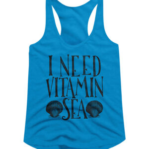 American Classics Women's Tank Tops TURQUOISE - Turquoise 'I Need Vitamin Sea' Racerback Tank