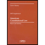 American Constitutional Law - 2003 Supplement