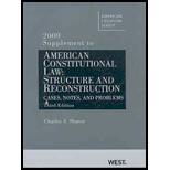 American Constitutional Law -2009 Supplement