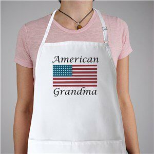 American Flag Personalized Apron