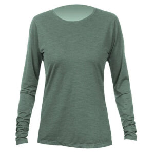 Anetik Breeze Tech Long Sleeve Shirt - Women's Dark Olive Heathered Sm