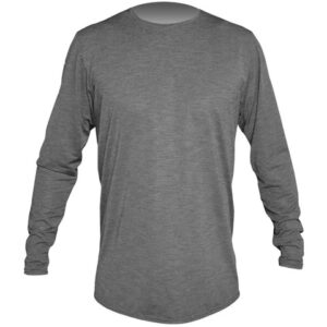 Anetik Low Pro Tech Long Sleeve Shirt Charcoal Heathered Lg