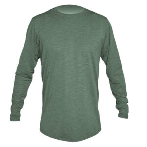 Anetik Low Pro Tech Long Sleeve Shirt Dark Olive Heathered Xl