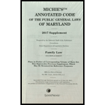 Annotated Code of Maryland: Family Law - With 2018 Supplement