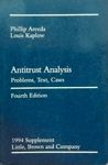 Antitrust Analysis, 1994 Supplement