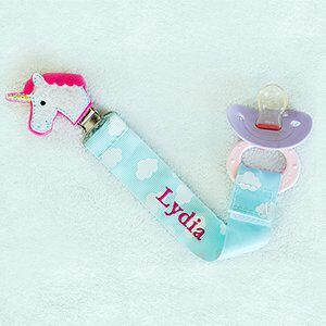 Any Name Unicorn Personalized Pacifier Clip