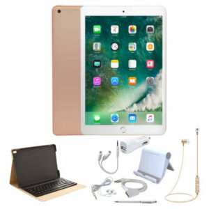 Apple Tablets - Rose Goldtone Apple 9.7'' 128GB Wi-Fi iPad & Goldtone Accessories Set