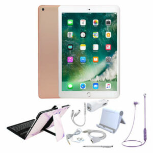 Apple Tablets - Rose Goldtone Apple 9.7'' 32GB Wi-Fi iPad & Pink Marble Accessories Set