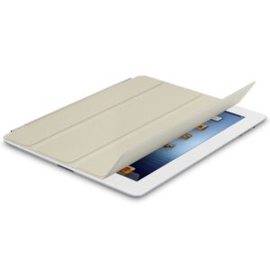 Apple iPad 2/3/4 Smart Cover Leather Case (Cream)