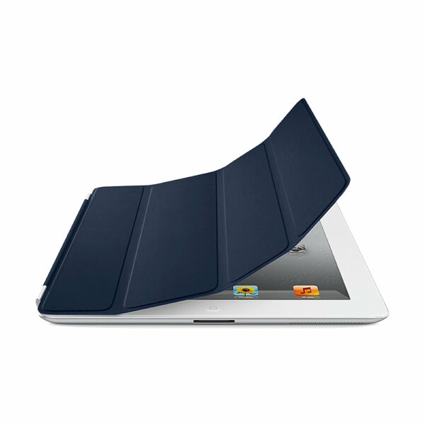 Apple iPad 2/3/4 Smart Cover Leather Case (Navy Blue)