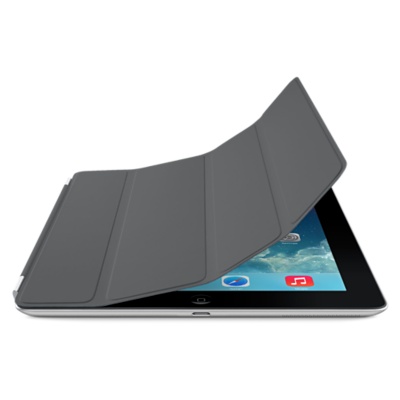 Apple iPad 2/3/4 Smart Cover Polyurethane Case (Dark Gray)