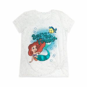 Ariel and Flounder Side Knot T-Shirt for Girls The Little Mermaid Official shopDisney