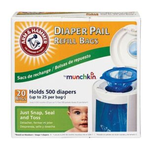 Arm & Hammer by Munchkin Diaper Pail Refill Bags - 20.0 ea